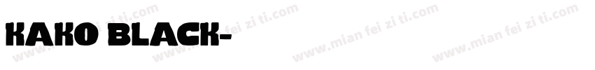 kako black字体转换